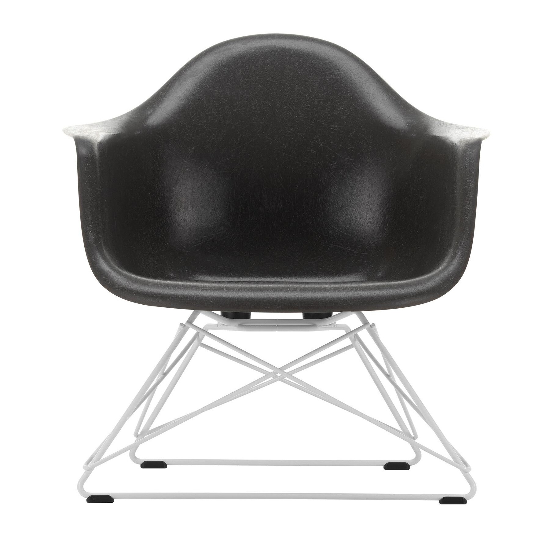 Eames Fiberglass Armchair LAR White Base