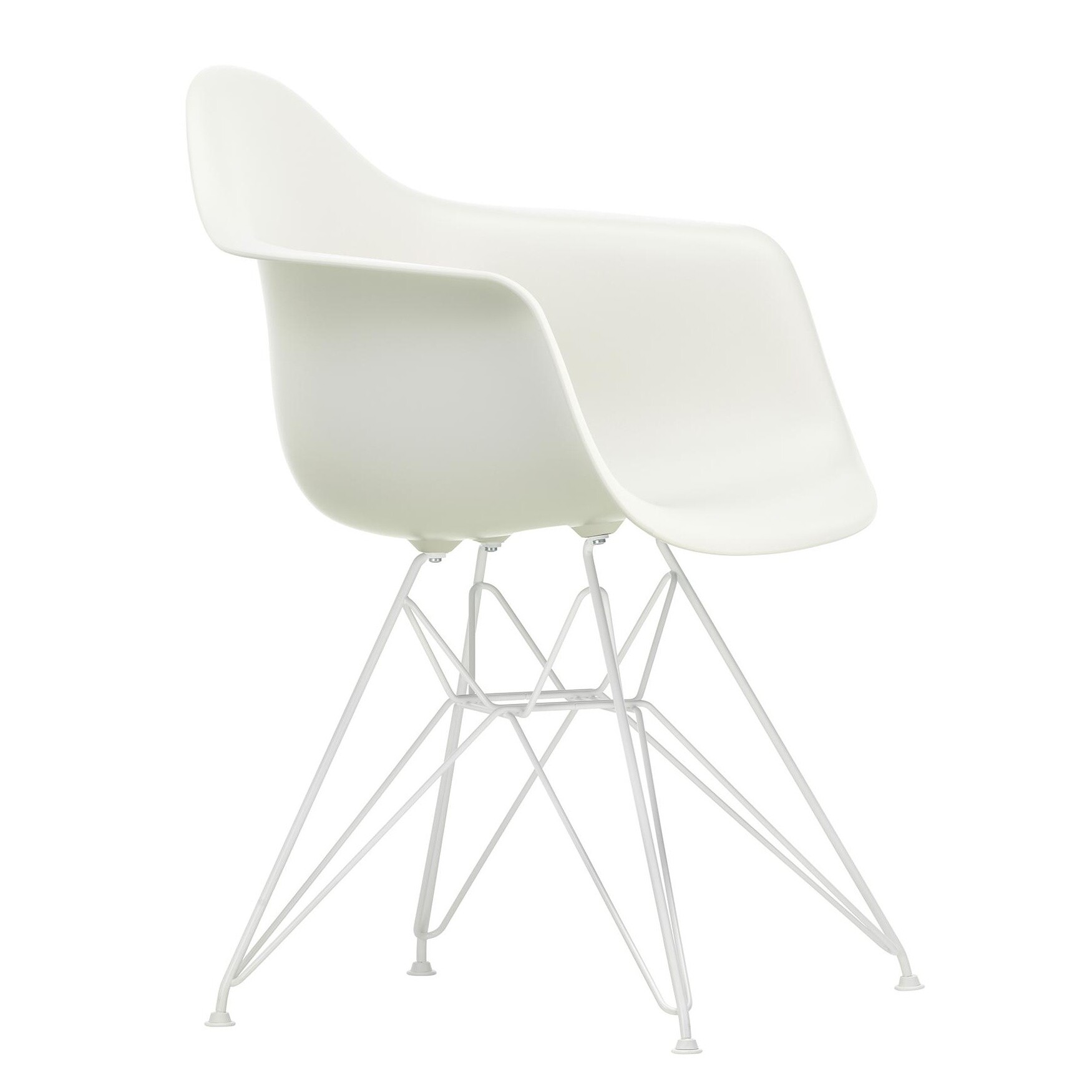 Eames Plastic Armchair DAR White Base