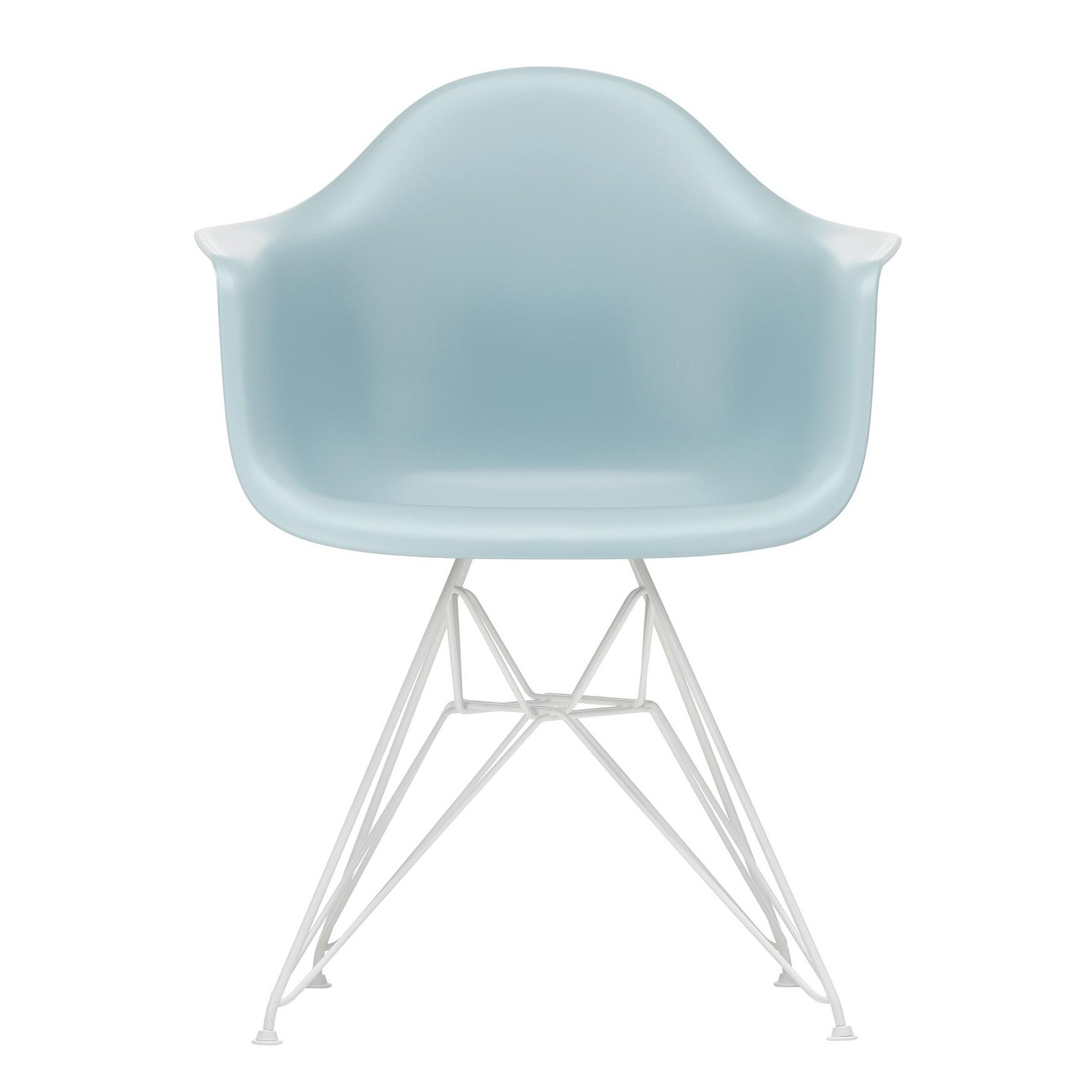 Eames Plastic Armchair DAR RE White Base