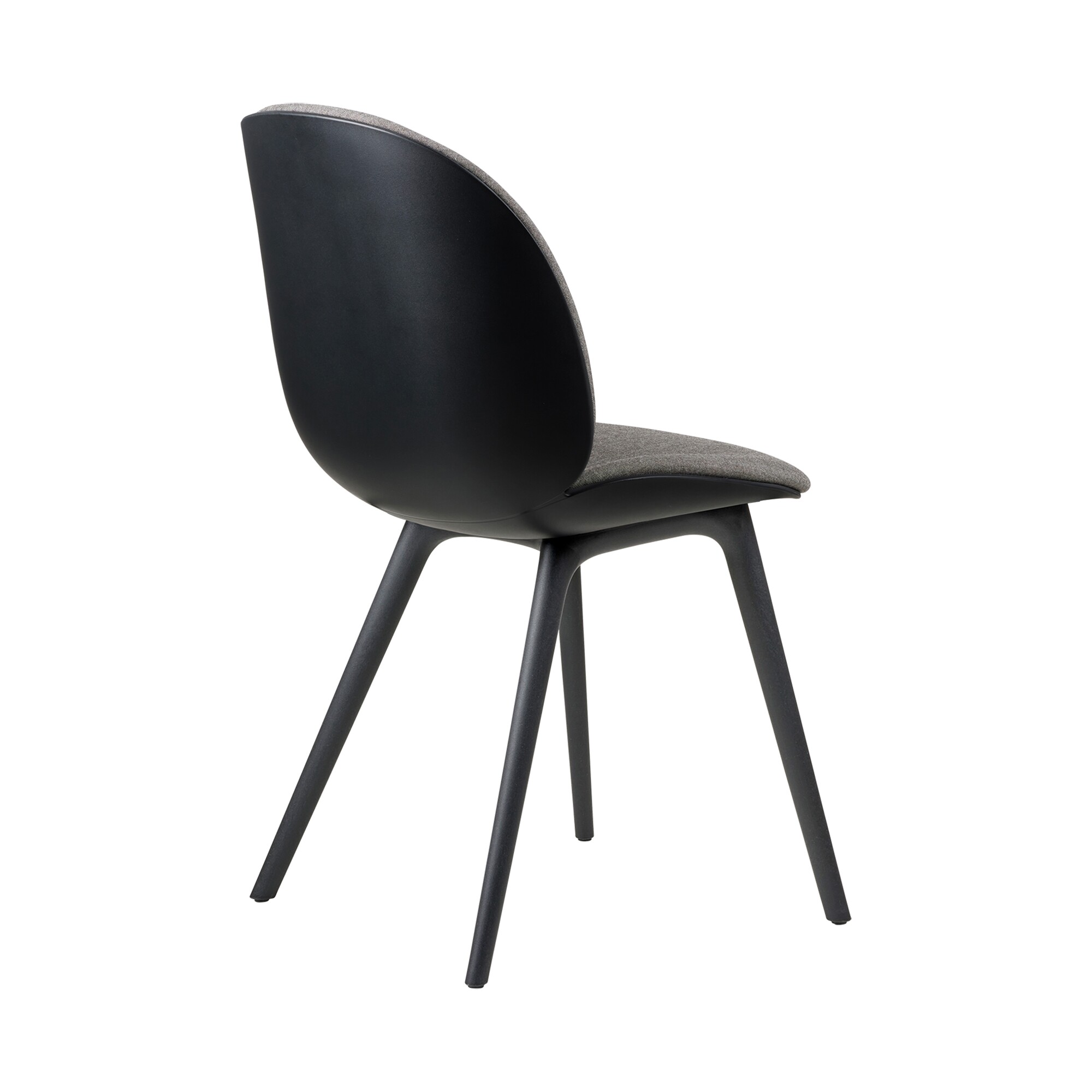 Beetle Dining Chair Front Upholstered Base Plastic