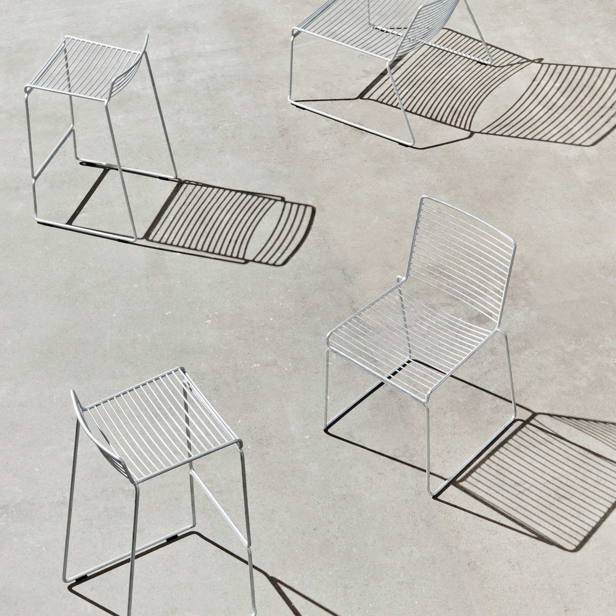 Hee Bar Stool High Hot Galvanised