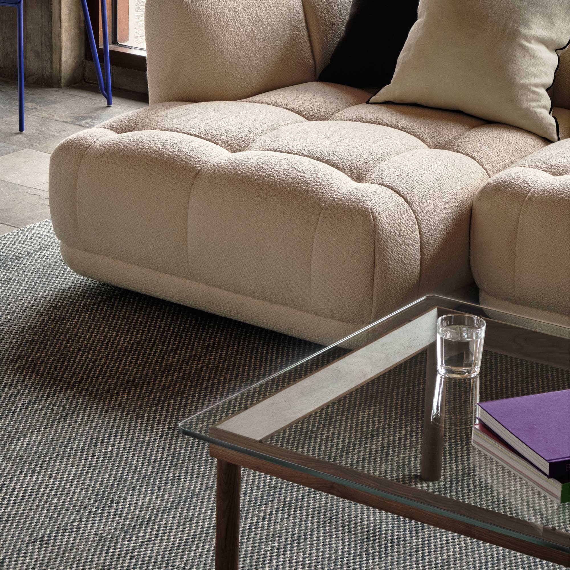 Kofi Coffee Table Walnut Base 140x50cm