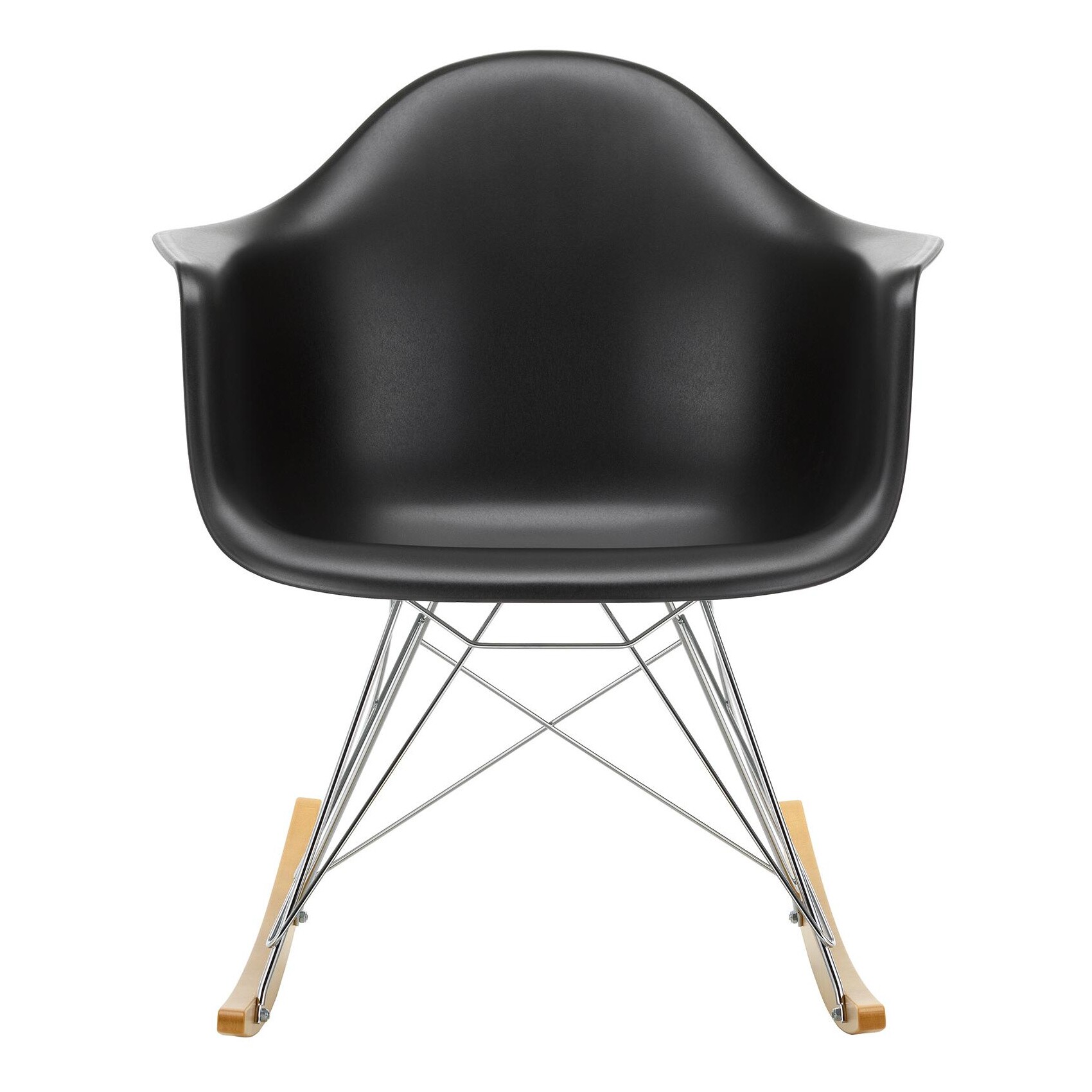 Eames Plastic Armchair RAR RE Rocking Chair Chromed