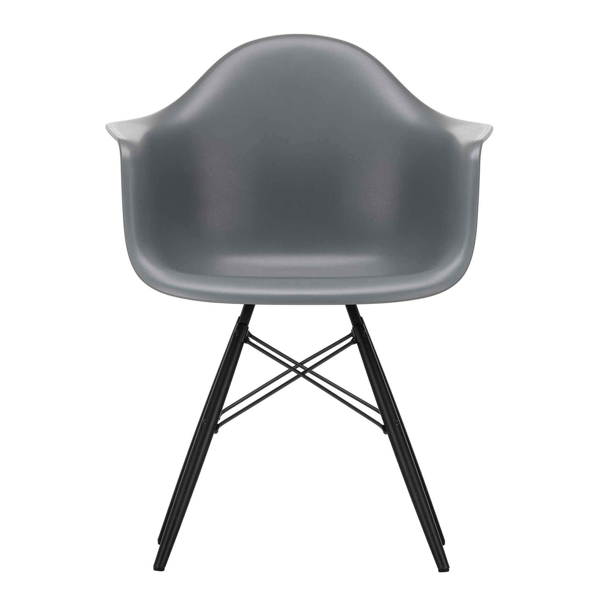 Eames Plastic Armchair DAW RE Black Maple Base