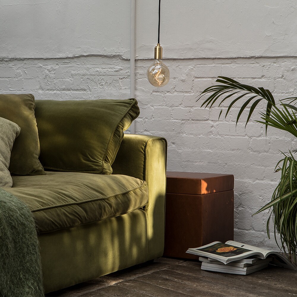 Brass Suspension Lamp + Voronoi I LED E27 FILAMENT 2W => 10W