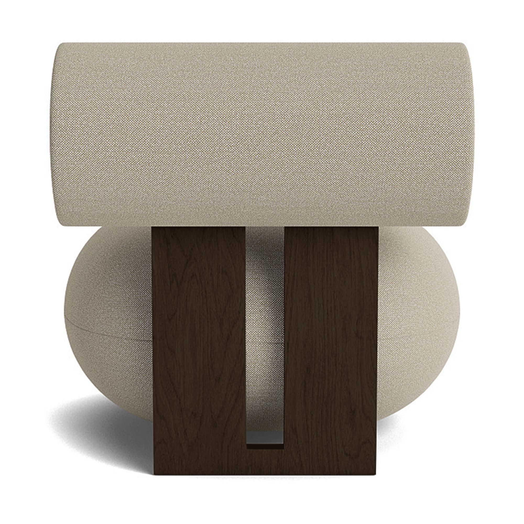 Hippo Lounge Chair Frame light smoked oak