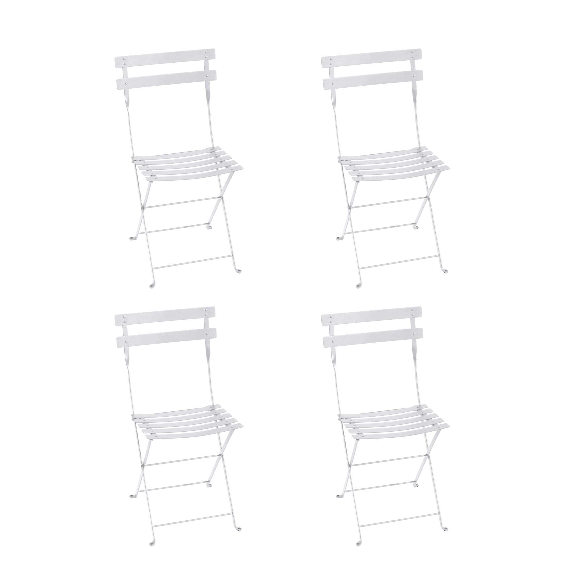 Bistro Metall Folding Chair Set of 4