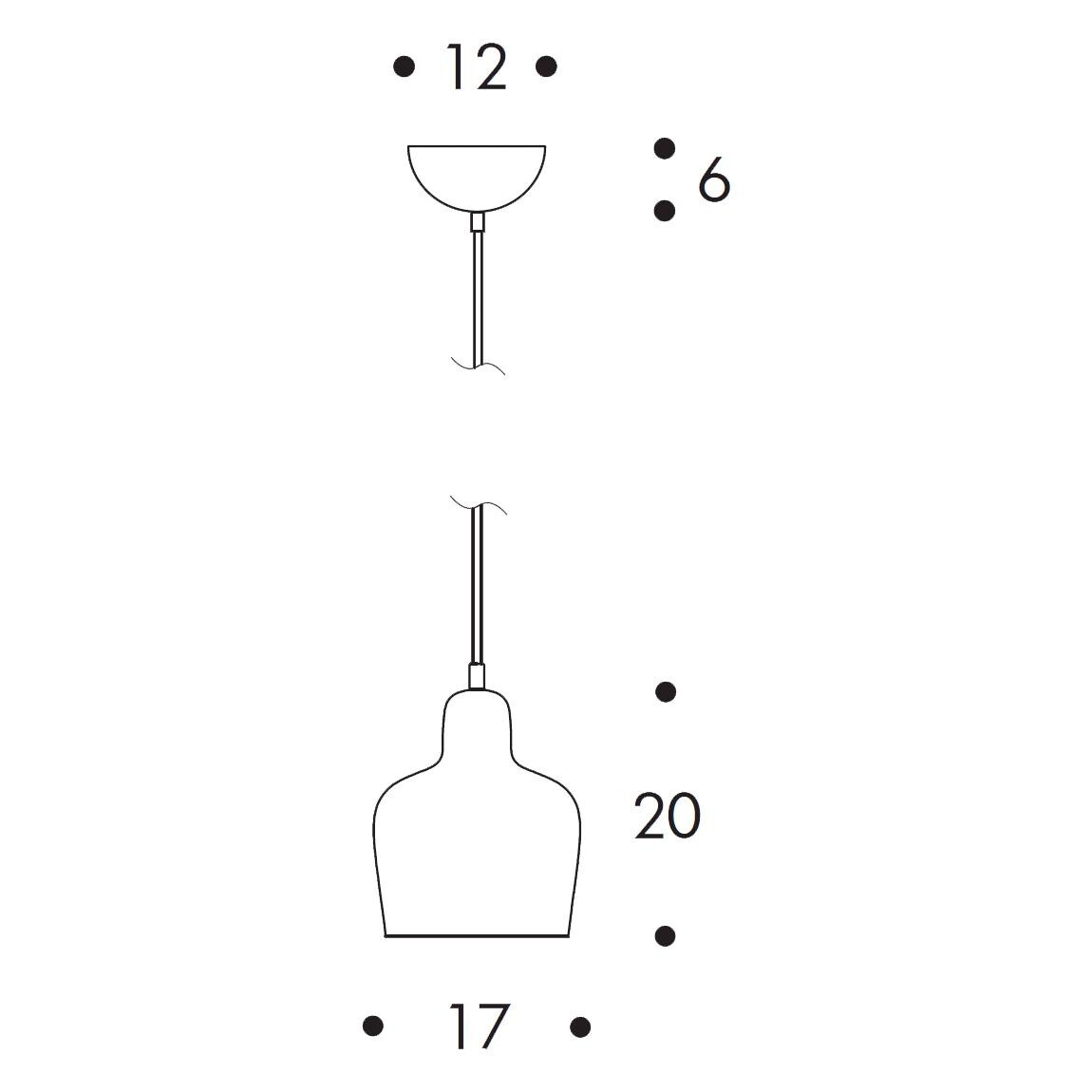 A330S Golden Bell Suspension Lamp Steel