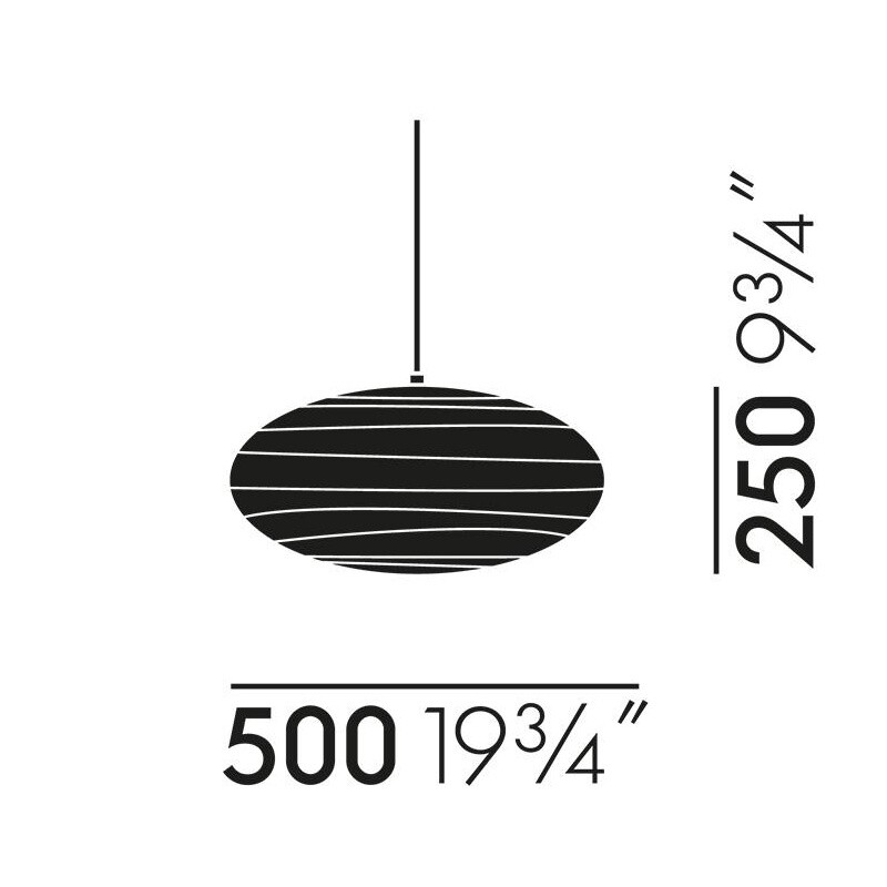 Akari EN Suspension Lamp Oval
