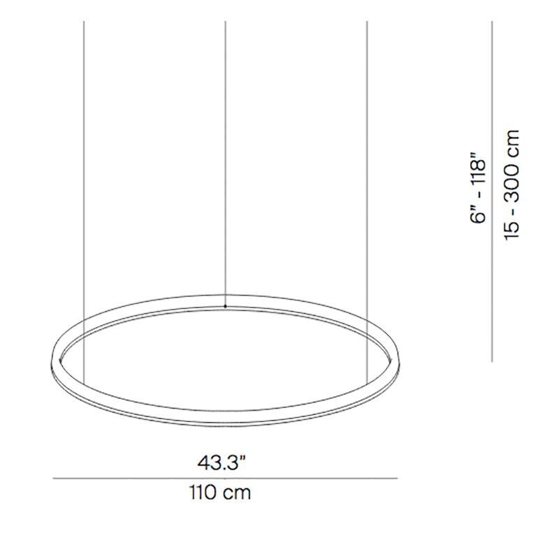 Compendium Circle LED Suspension Lamp Ø110cm