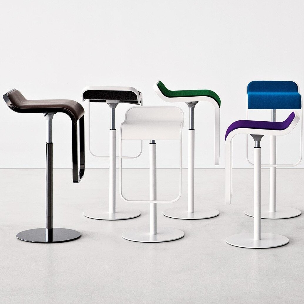 LEM S80 Bar Stool Frame White 74-87cm