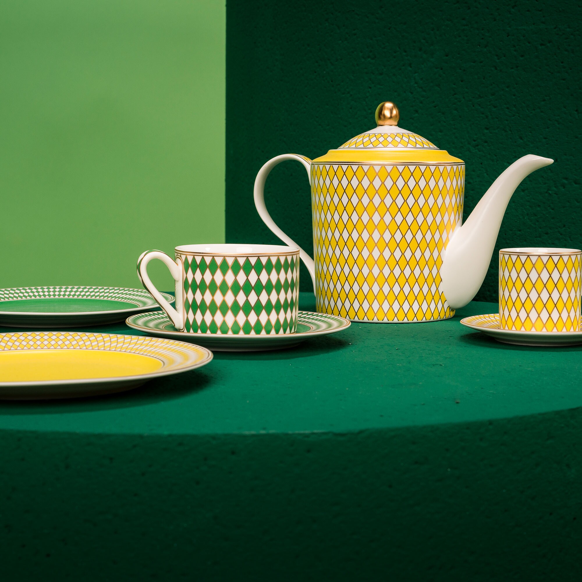 Chess Tea Cup Set of 4