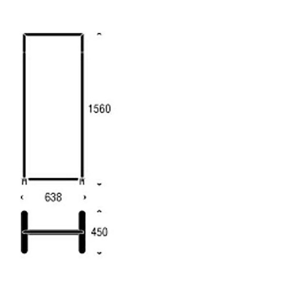 Bukto Coatstand 62.8x30x150cm