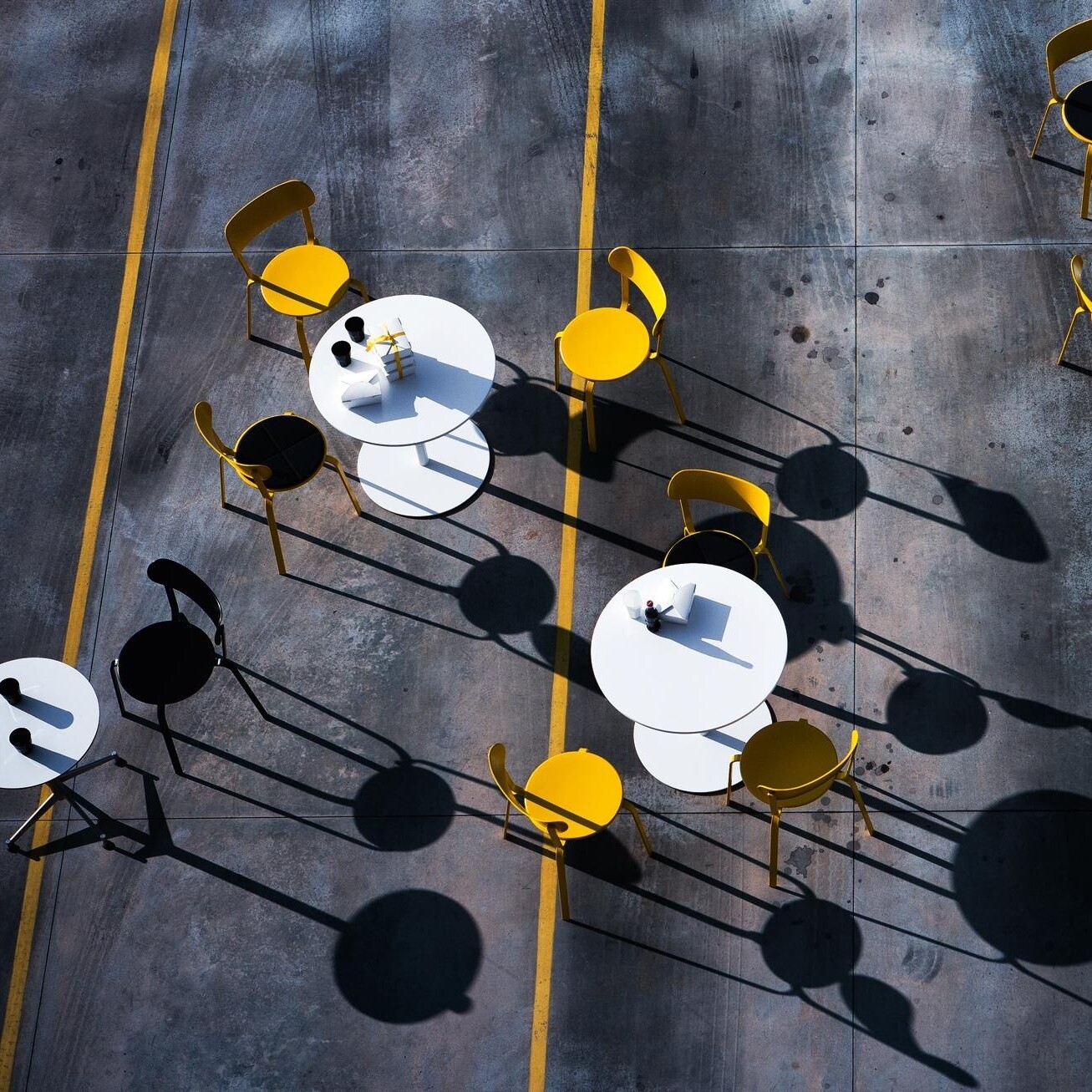 Brio Side Table Frame White H40cm