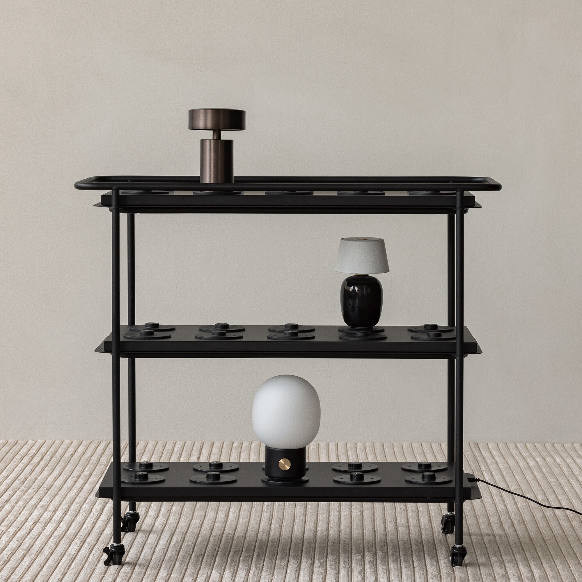 Column Table Lamp with Battery