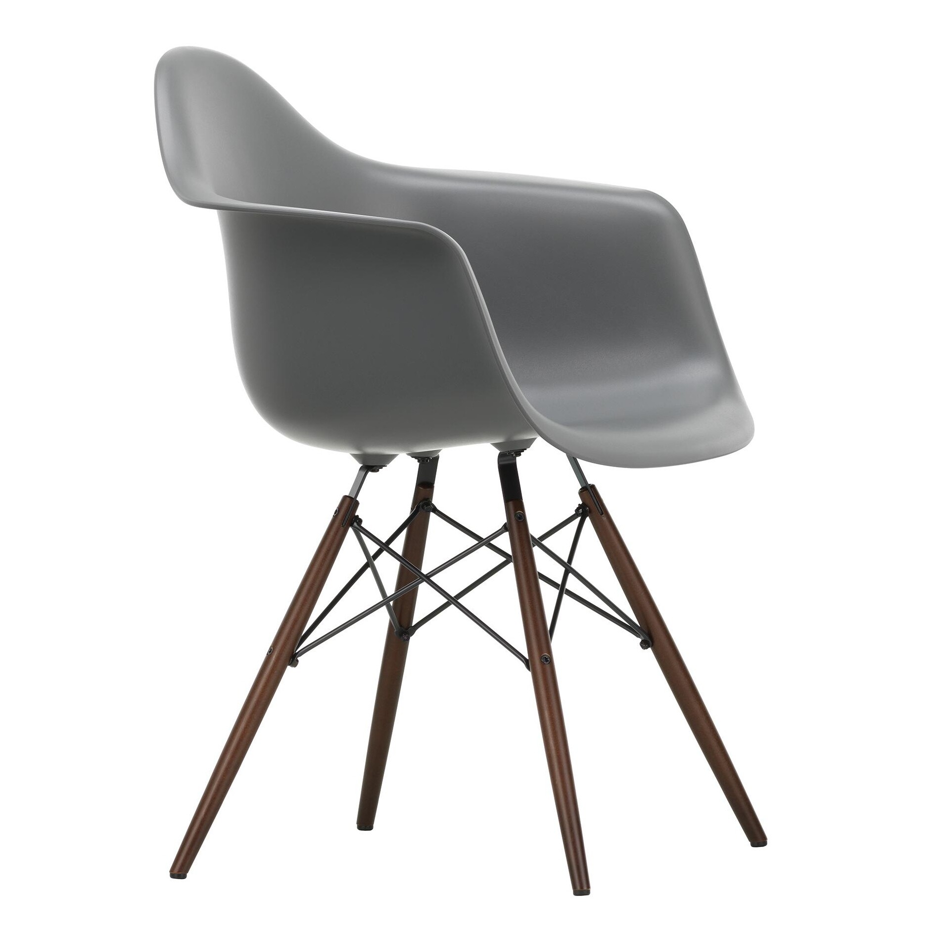 Eames Plastic Armchair DAW RE Dark Maple Base