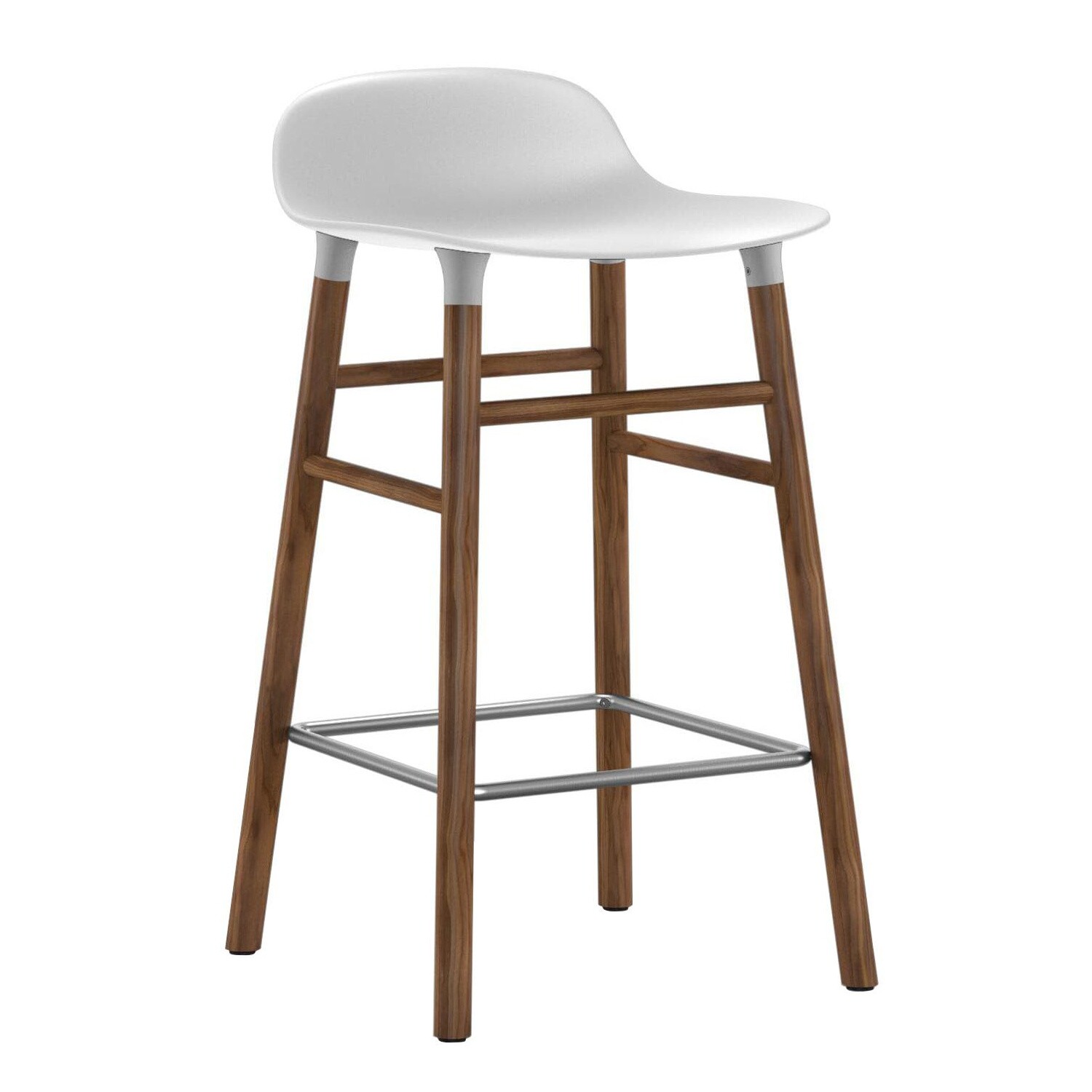Form Bar Stool Walnut Base 65cm