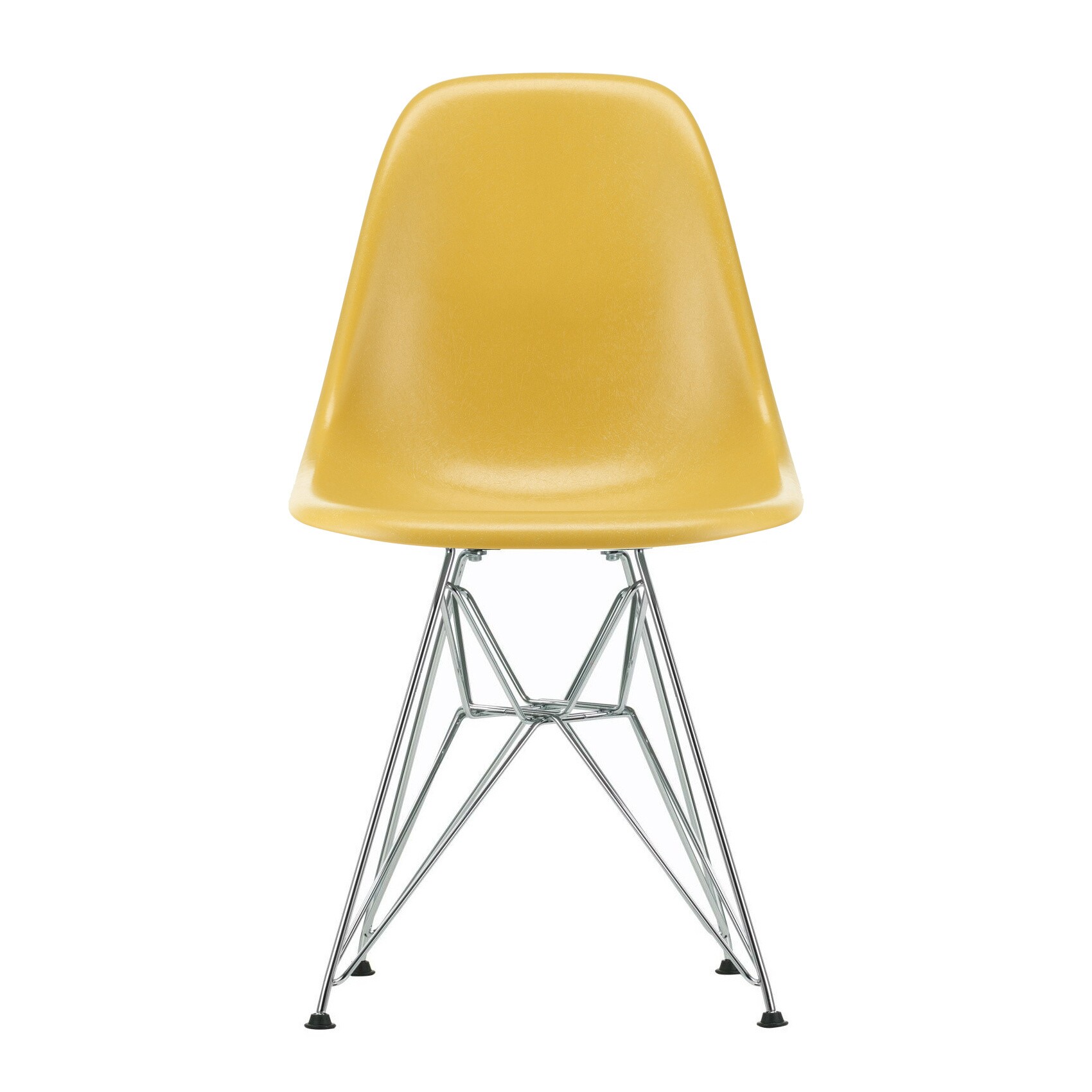 Eames Fiberglass Side Chair DSR Chromed Base