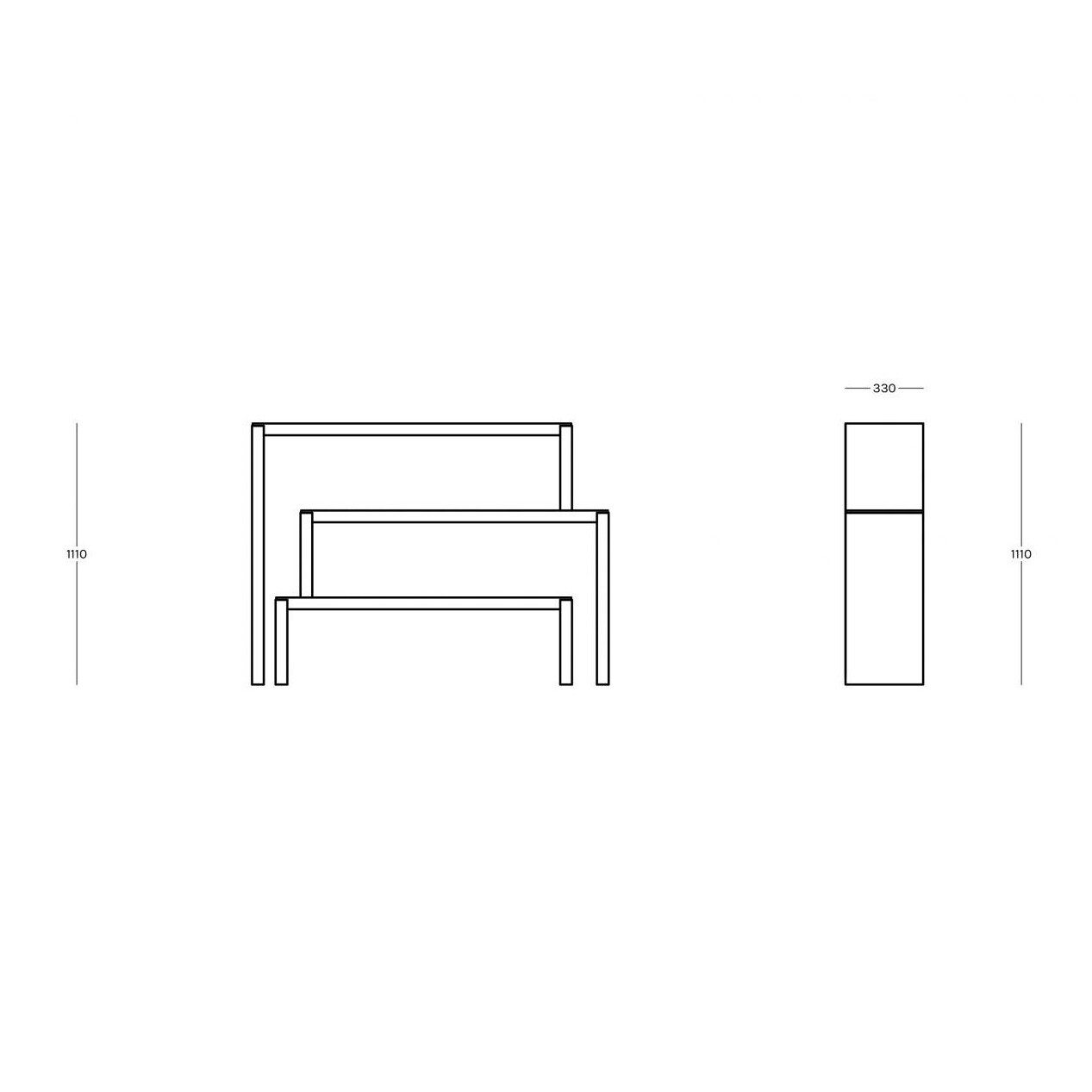 Babilonia Shelf 136x33x111cm