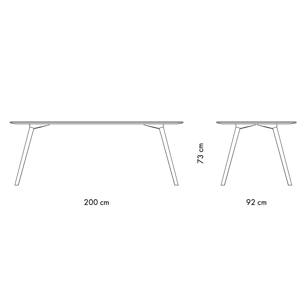 Meyer 23 Large Dining Table 200x92x73cm