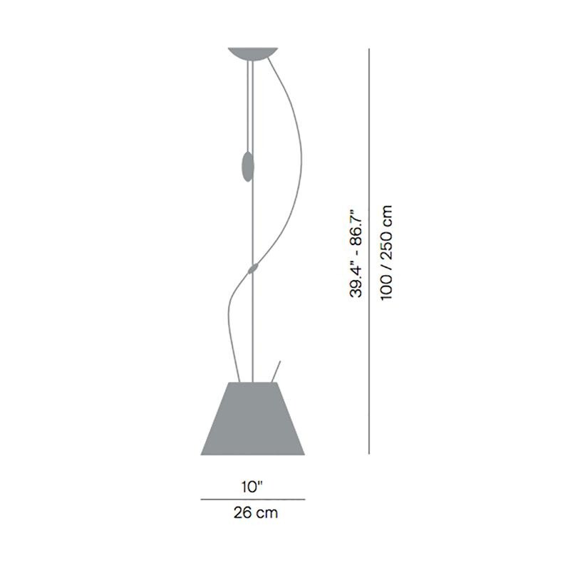 Costanzina Suspension Lamp With Drag Rope Ø 26cm