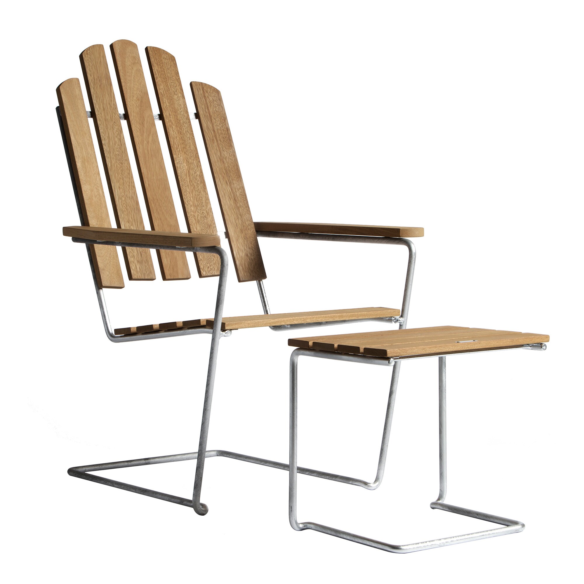 A3 Garden Footstool Teak