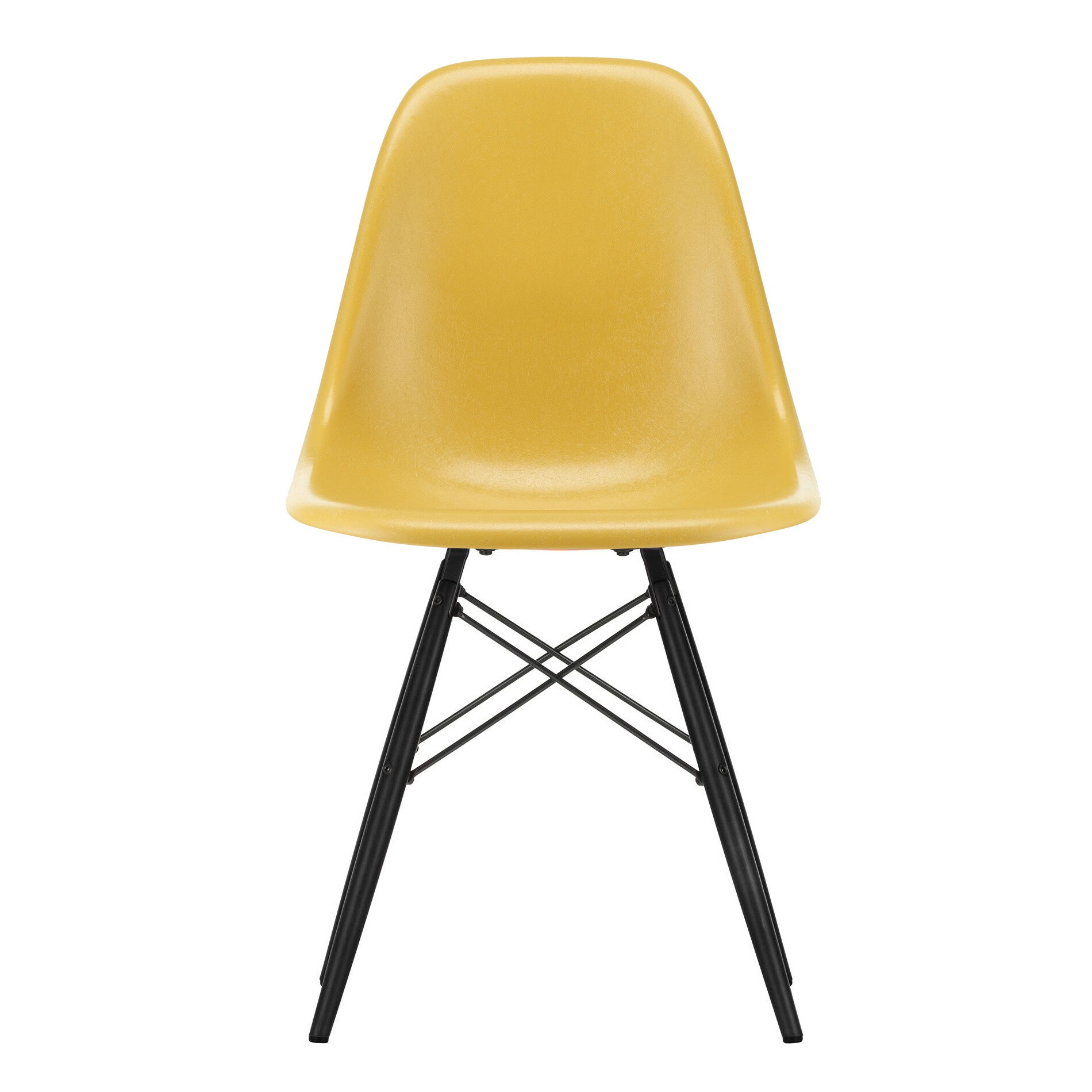 Eames Fiberglass Side Chair DSW Black Maple