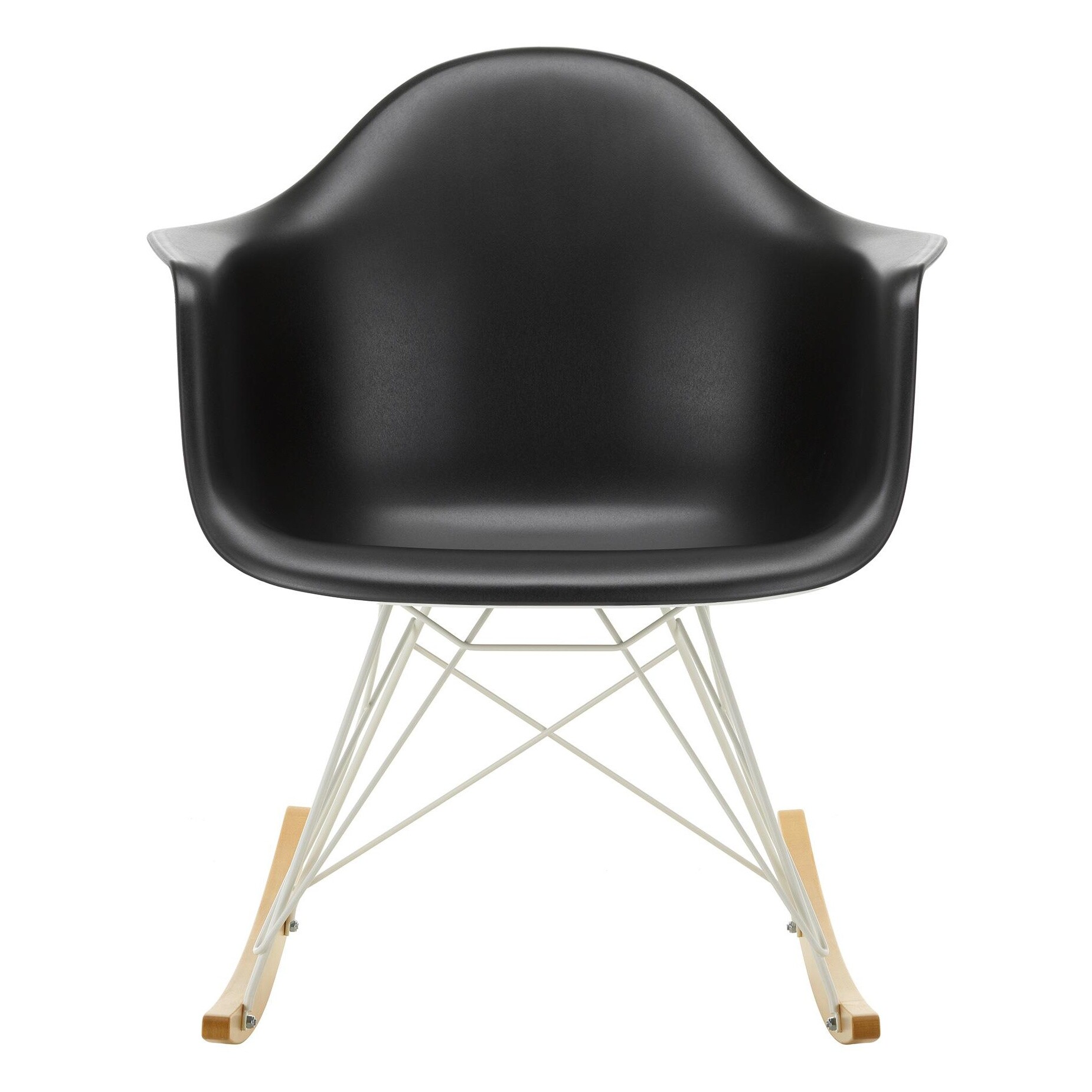 Eames Plastic Armchair RAR RE Rocking Chair White Base