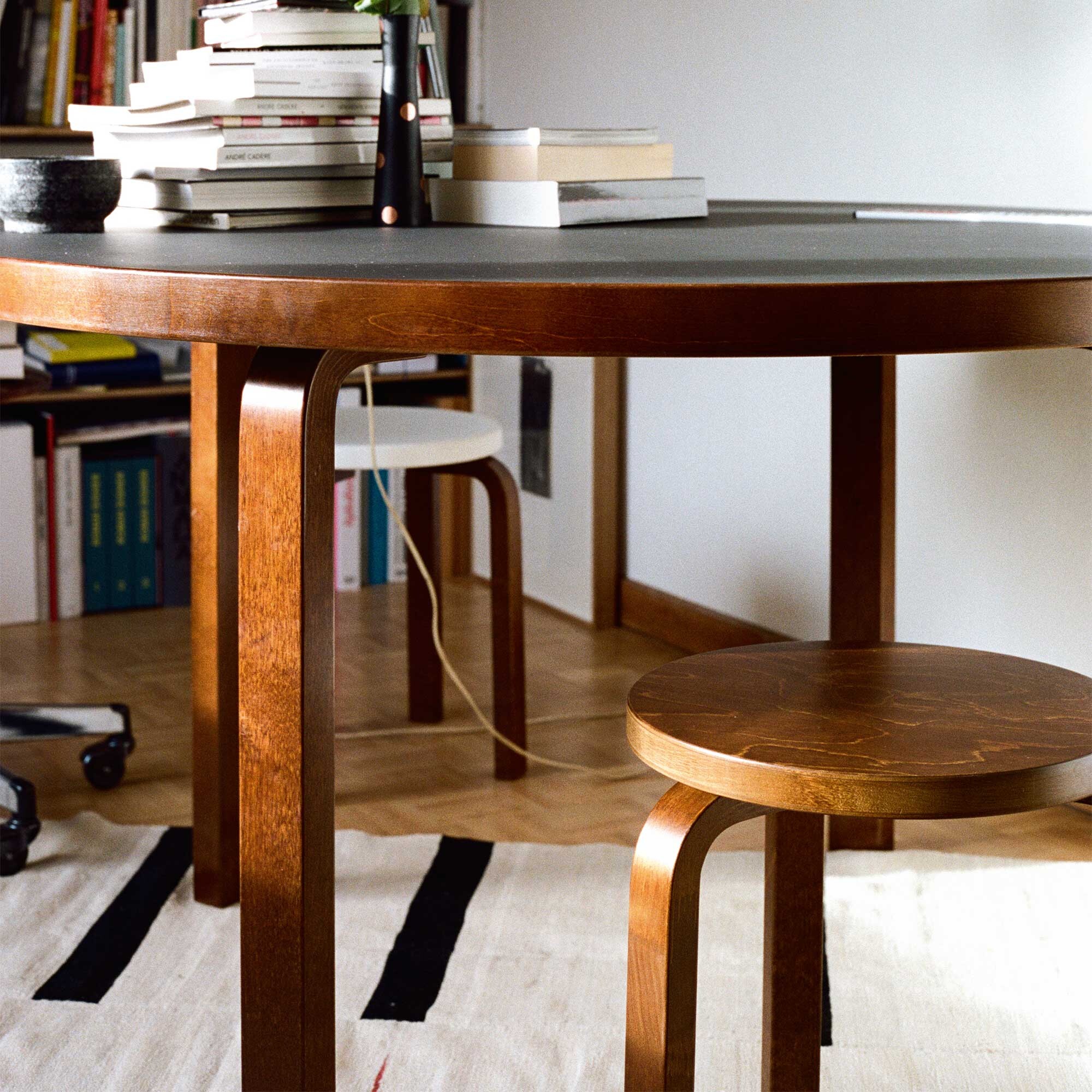 E60 Stool Stained Base