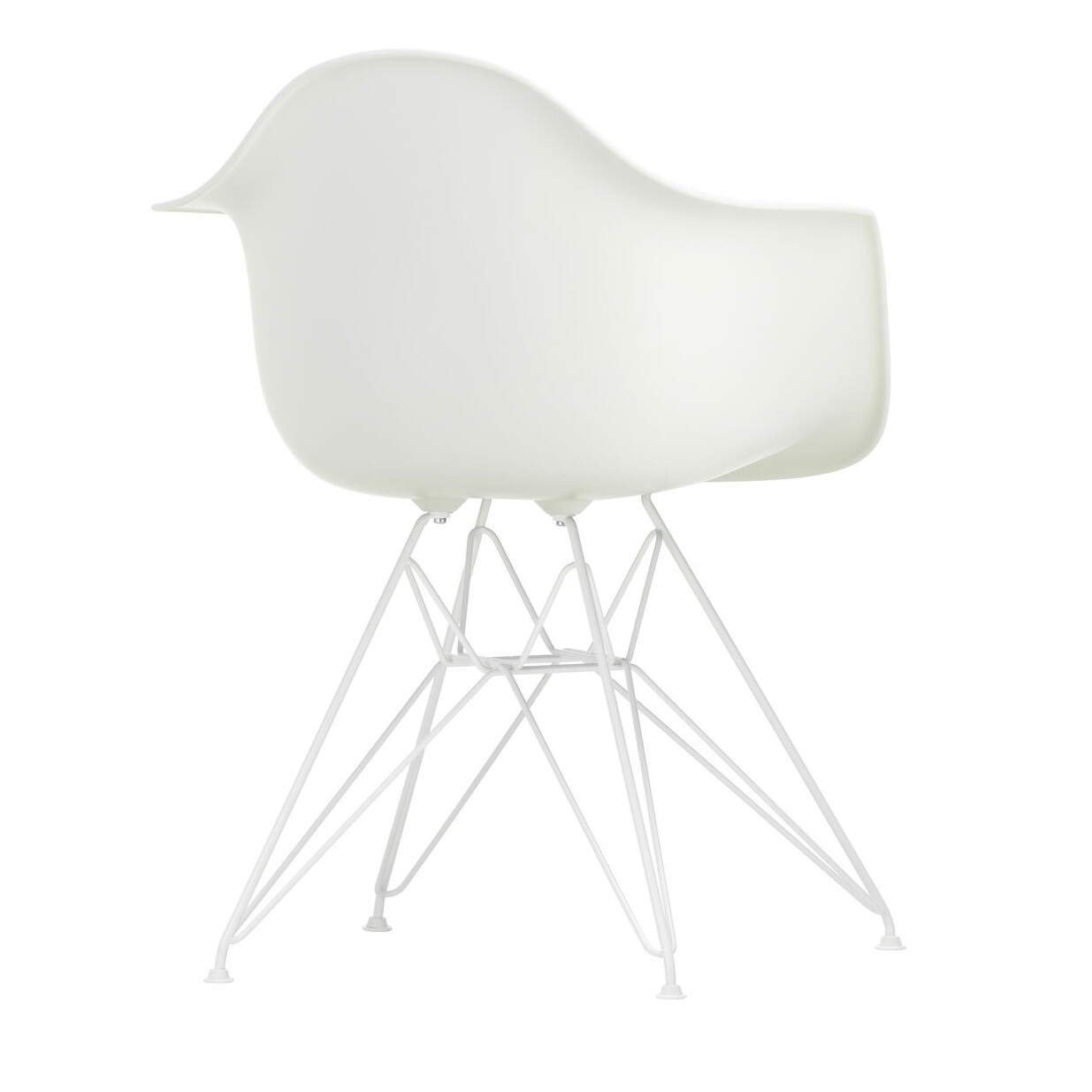 Eames Plastic Armchair DAR RE White Base