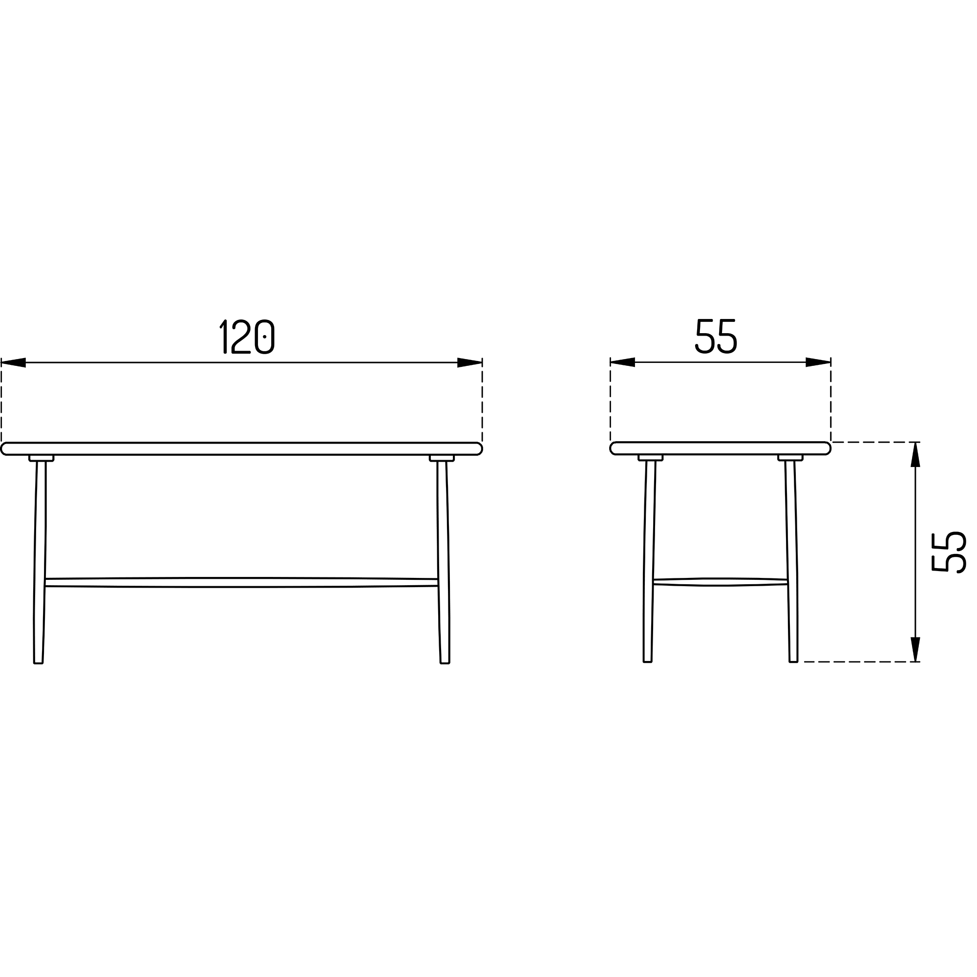D20 Coffee Table 120x55cm