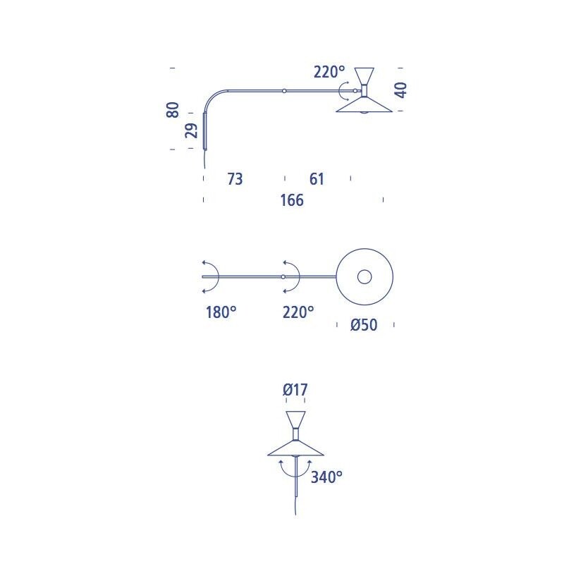 Lampe de Marseille Wall Lamp
