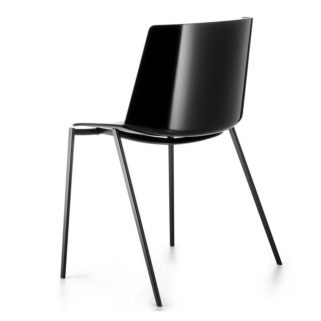 Aiku Chair Wedge-Shaped Base Graphite Grey