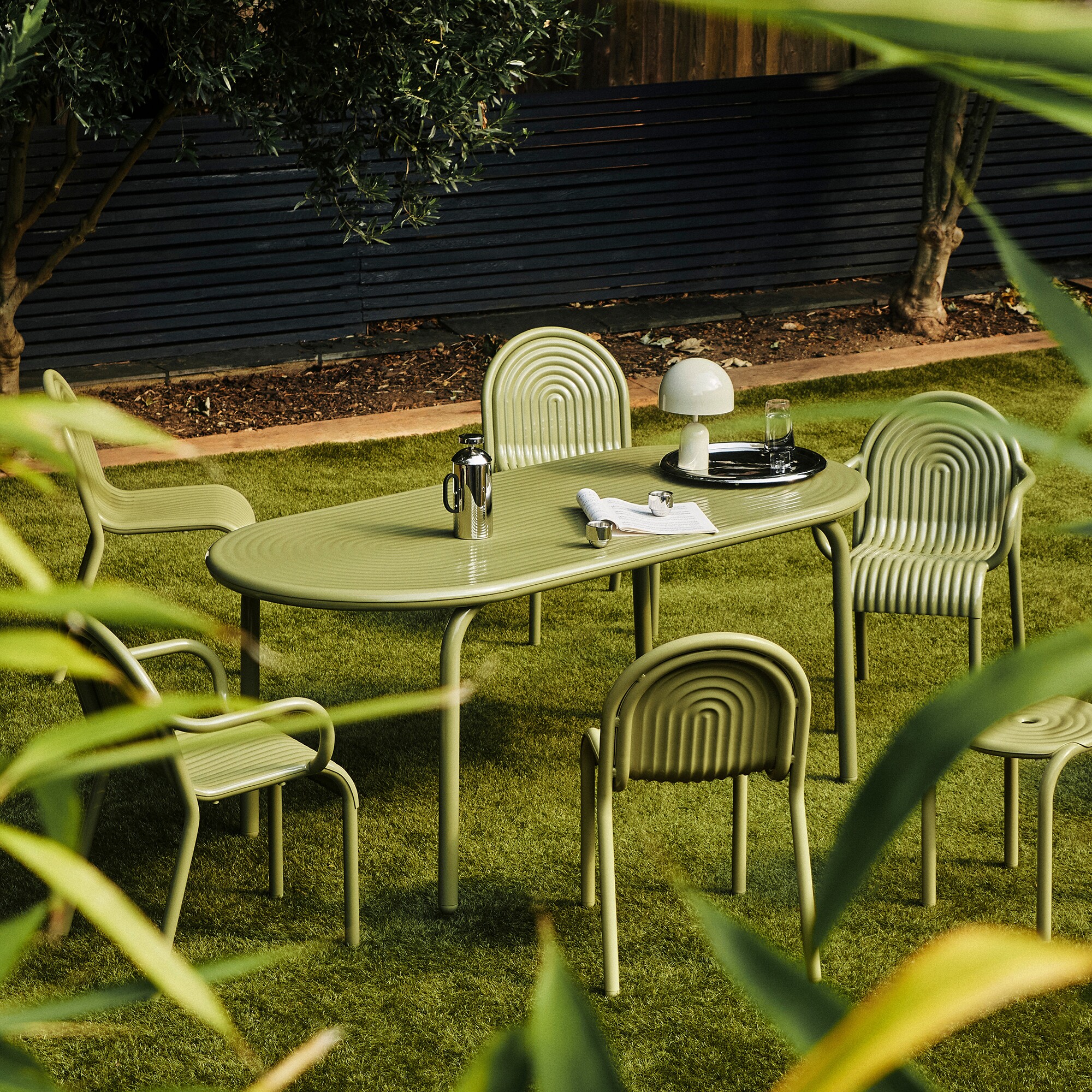 Groove Garden Table 186x86cm