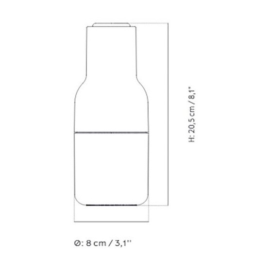 Bottle Grinder Set of 2 Brass