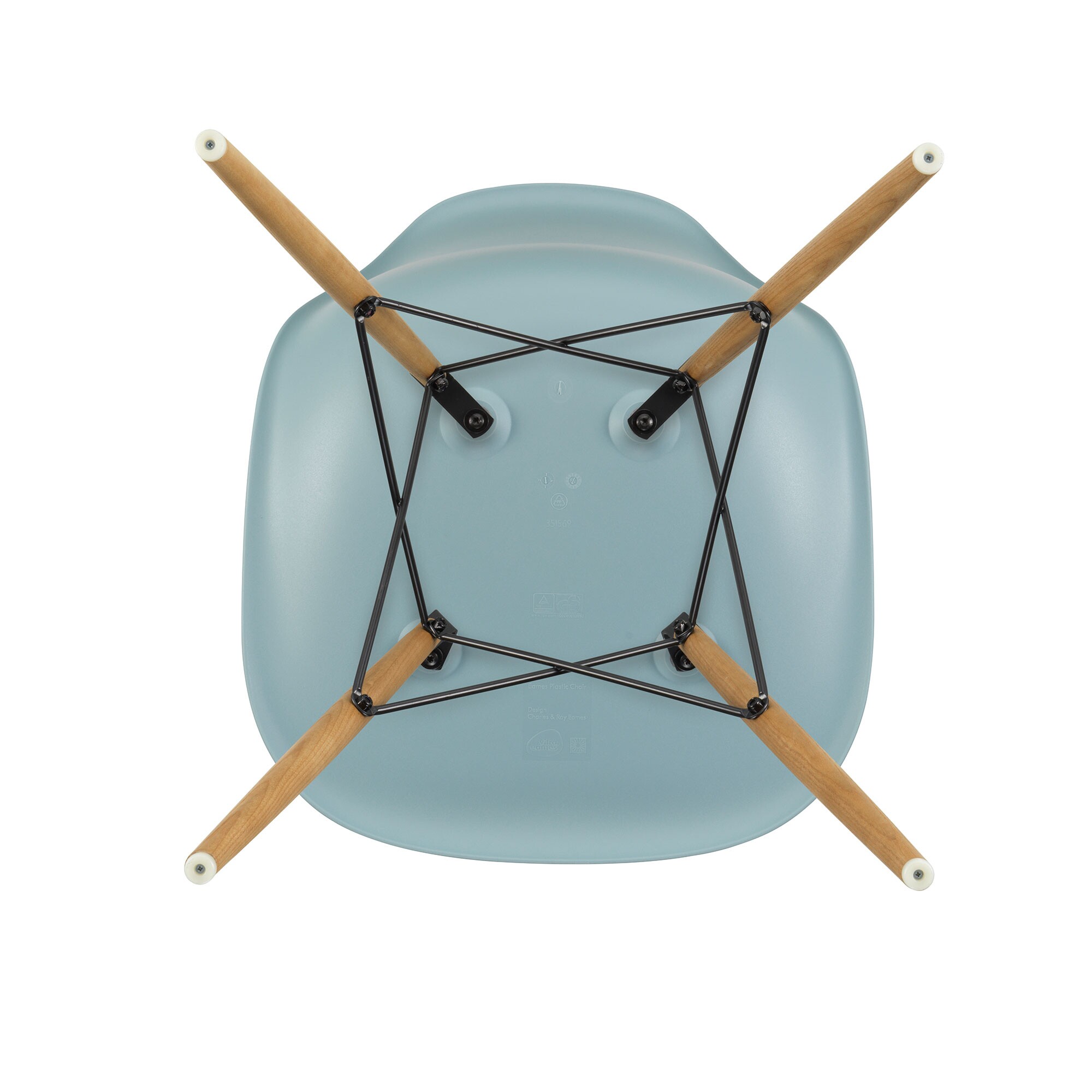 Eames Plastic Side Chair DSW RE Ash Base