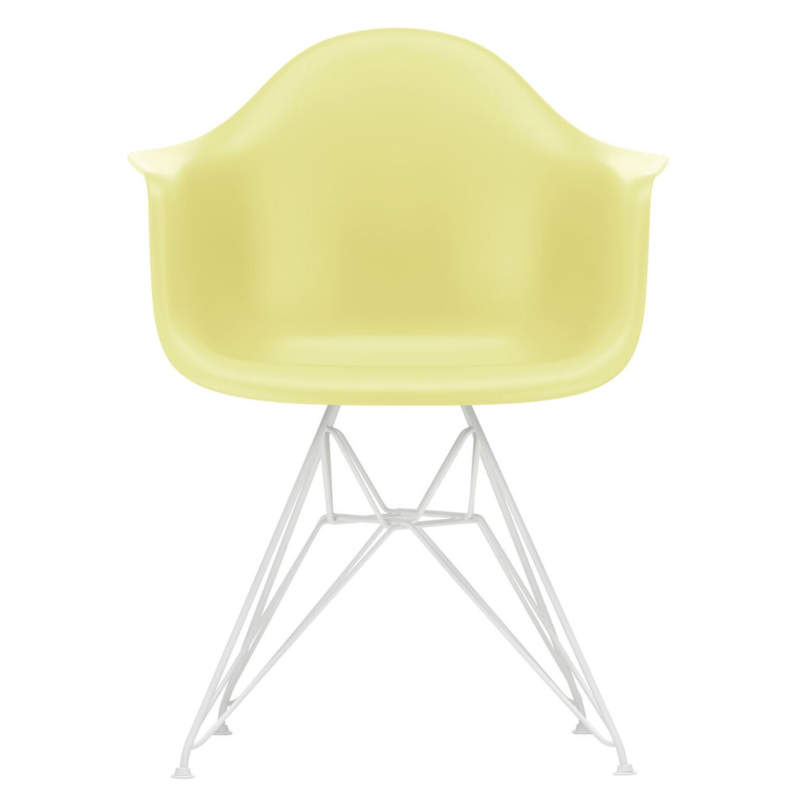 Eames Plastic Armchair DAR RE White Base