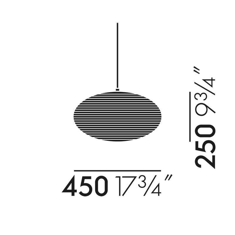 Akari A Suspension Lamp oval