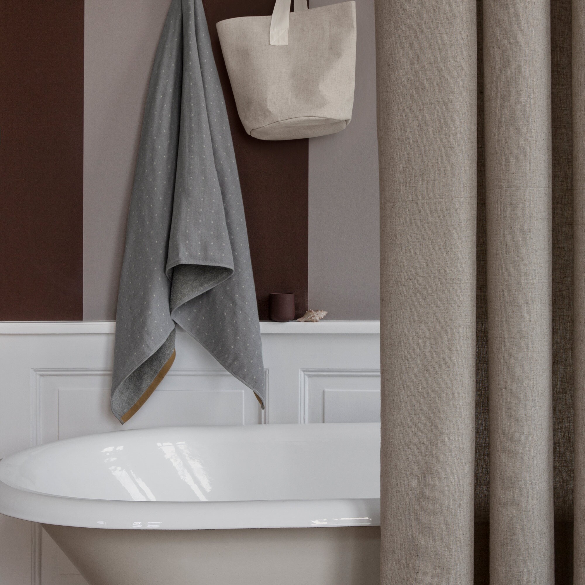 Chambray Shower Curtain