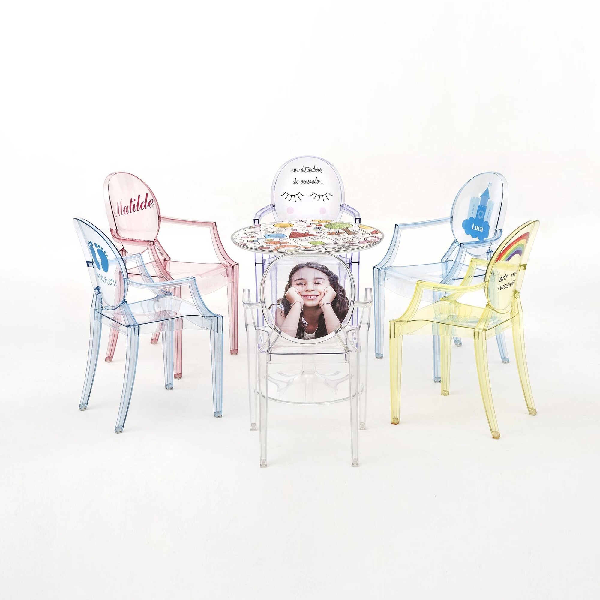 Lou Lou Ghost Children's Chair with Motive