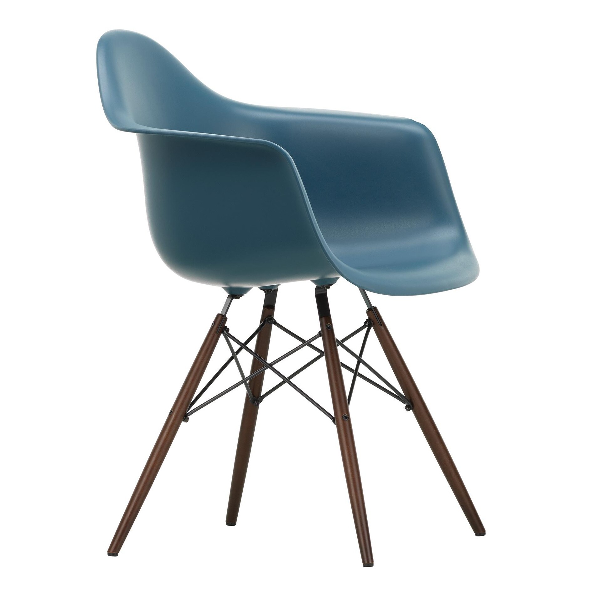 Eames Plastic Armchair DAW RE Dark Maple Base