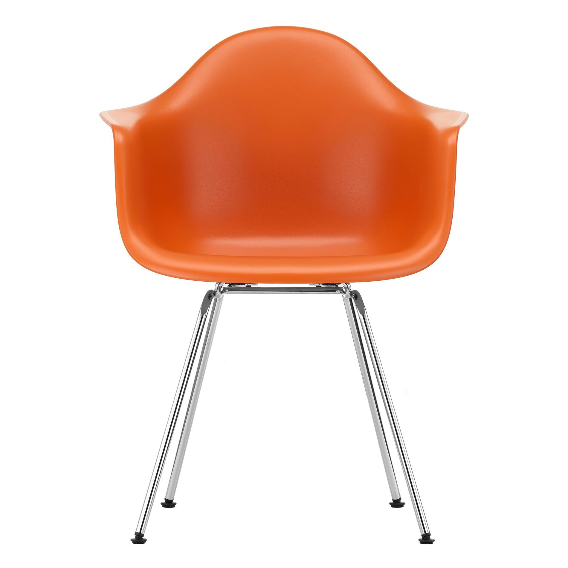 Eames Plastic Armchair DAX RE Chromed Base