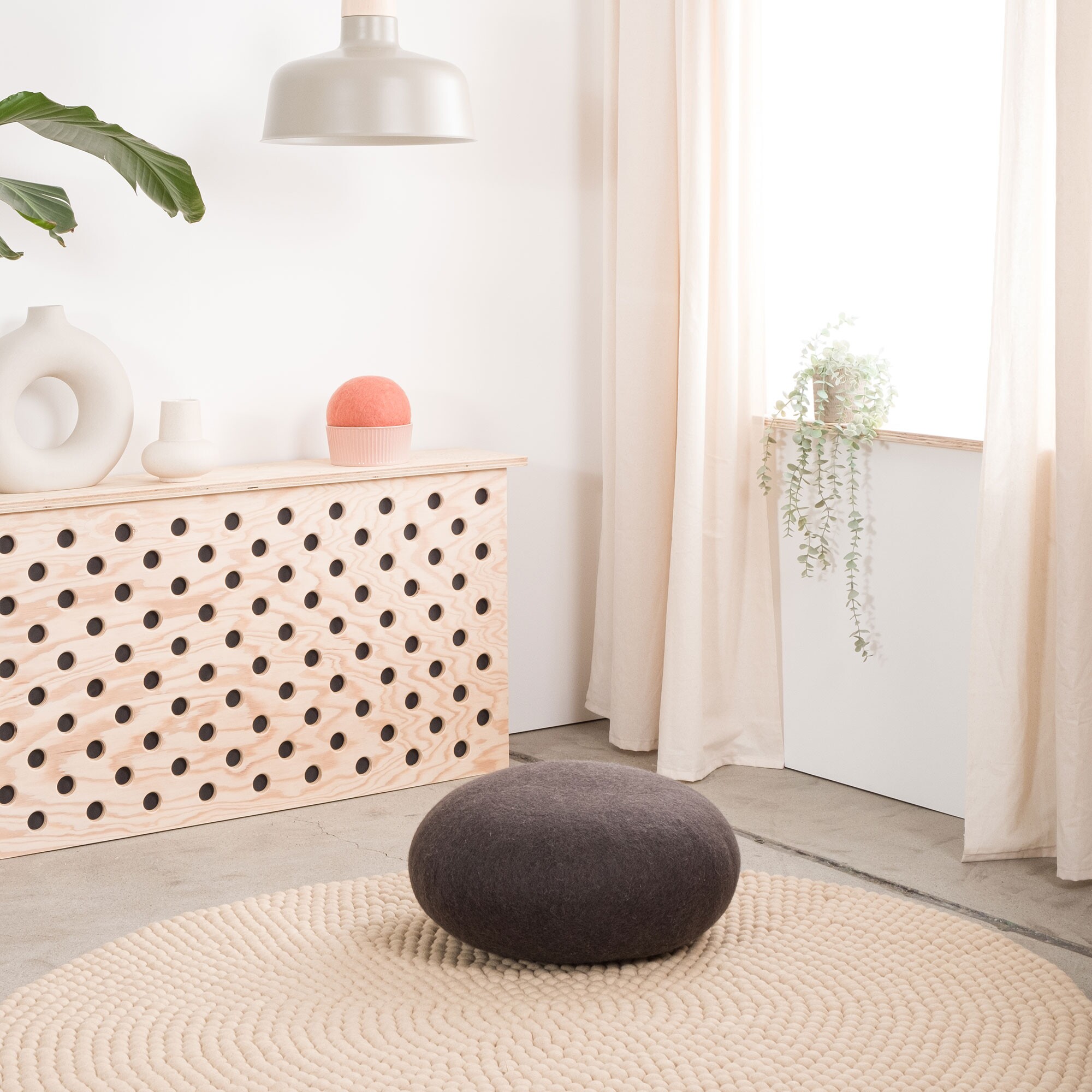 Levi Felt Ball Rug