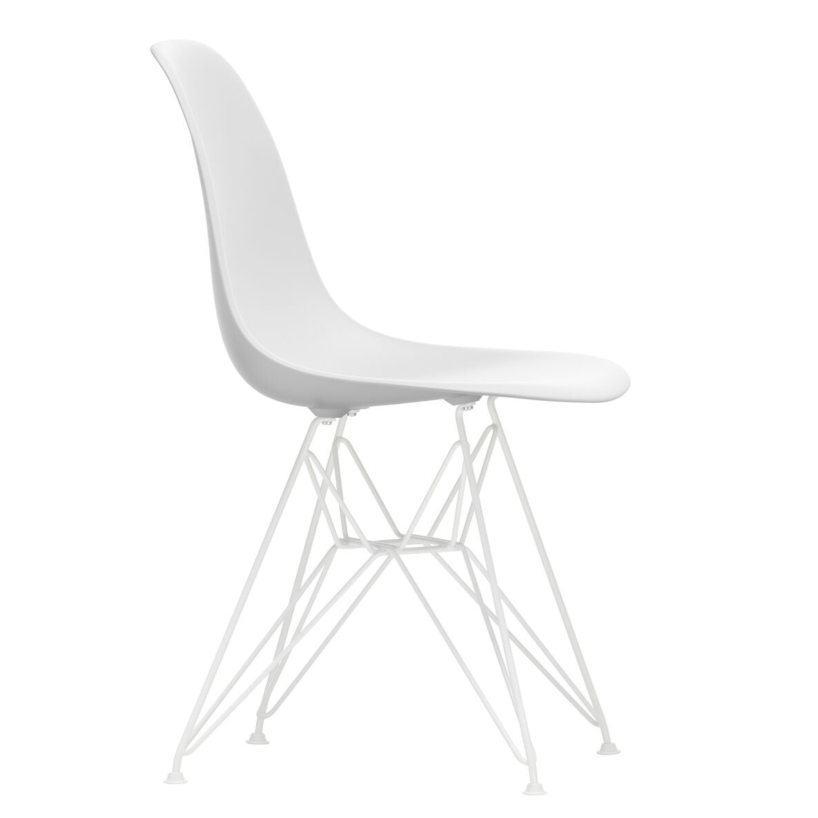Eames Plastic Side Chair DSR RE White Base