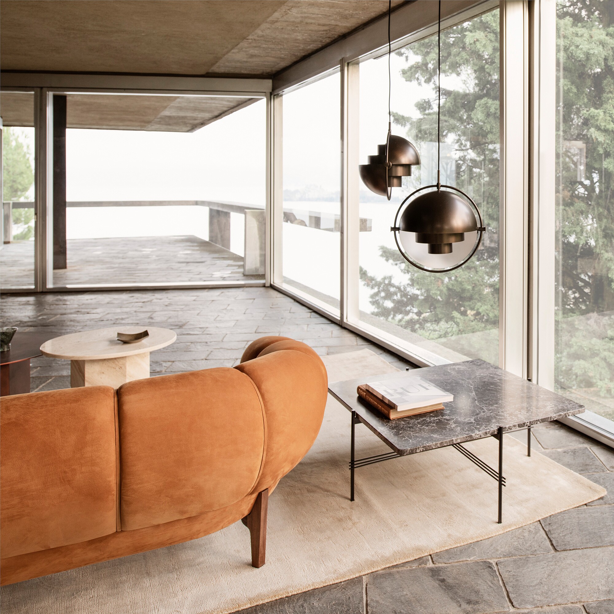 Croissant Sofa 3 Seater 230x88cm Leather