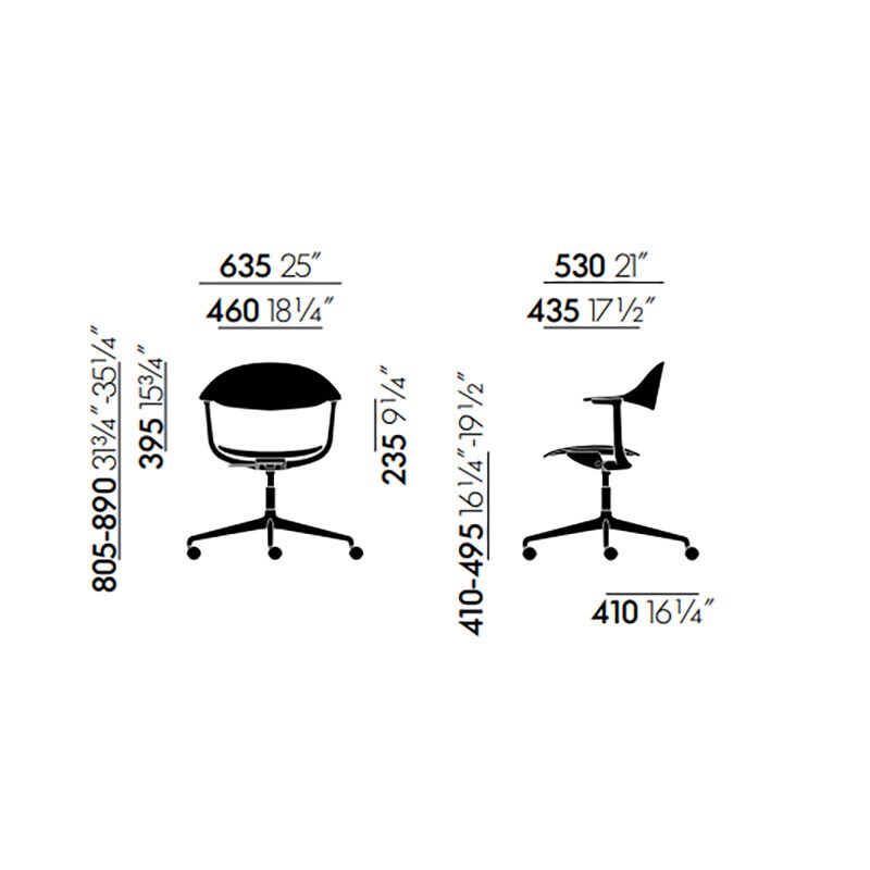 Mynt Office Chair Aluminium Base