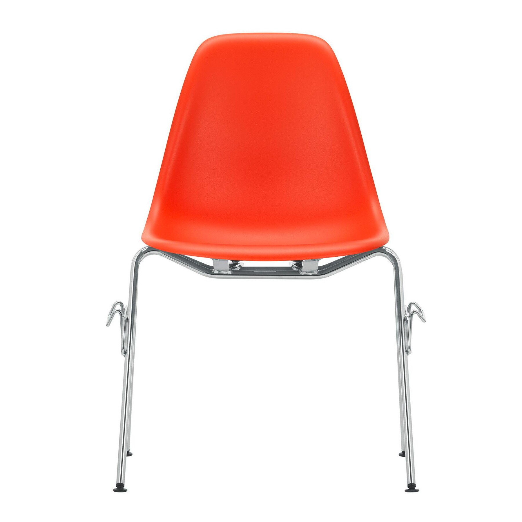 Eames Plastic Side Chair DSS RE Chromed Base