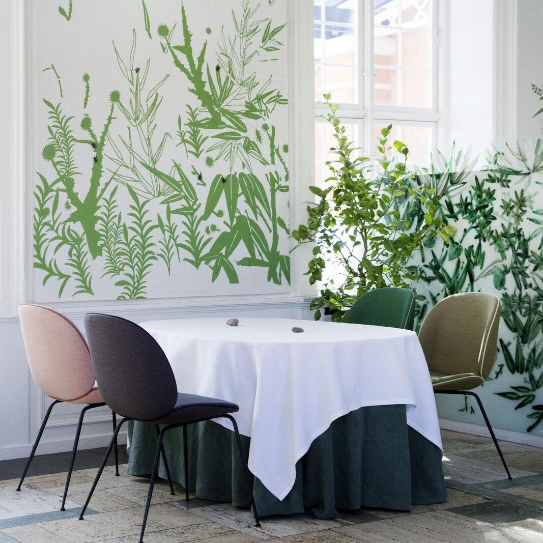 Beetle Dining Chair Fabric Upholstered