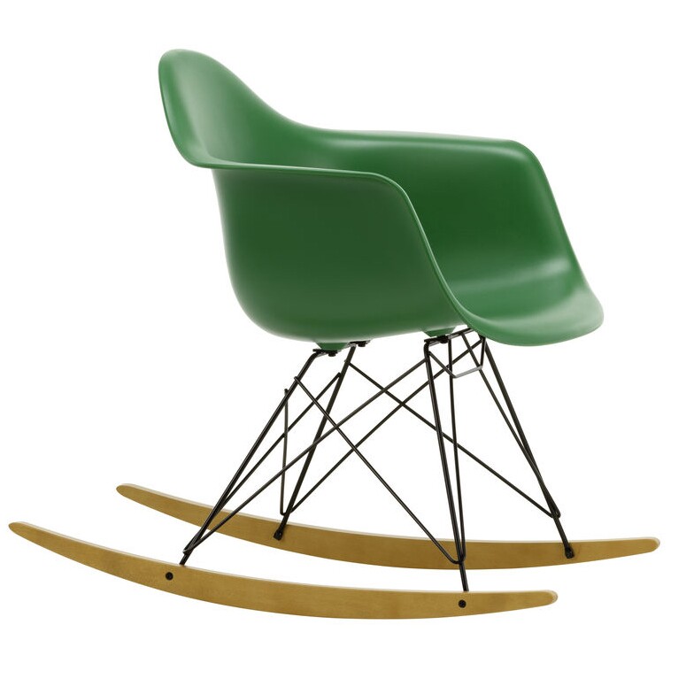 Eames Plastic Armchair RAR RE Rocking Chair White Base