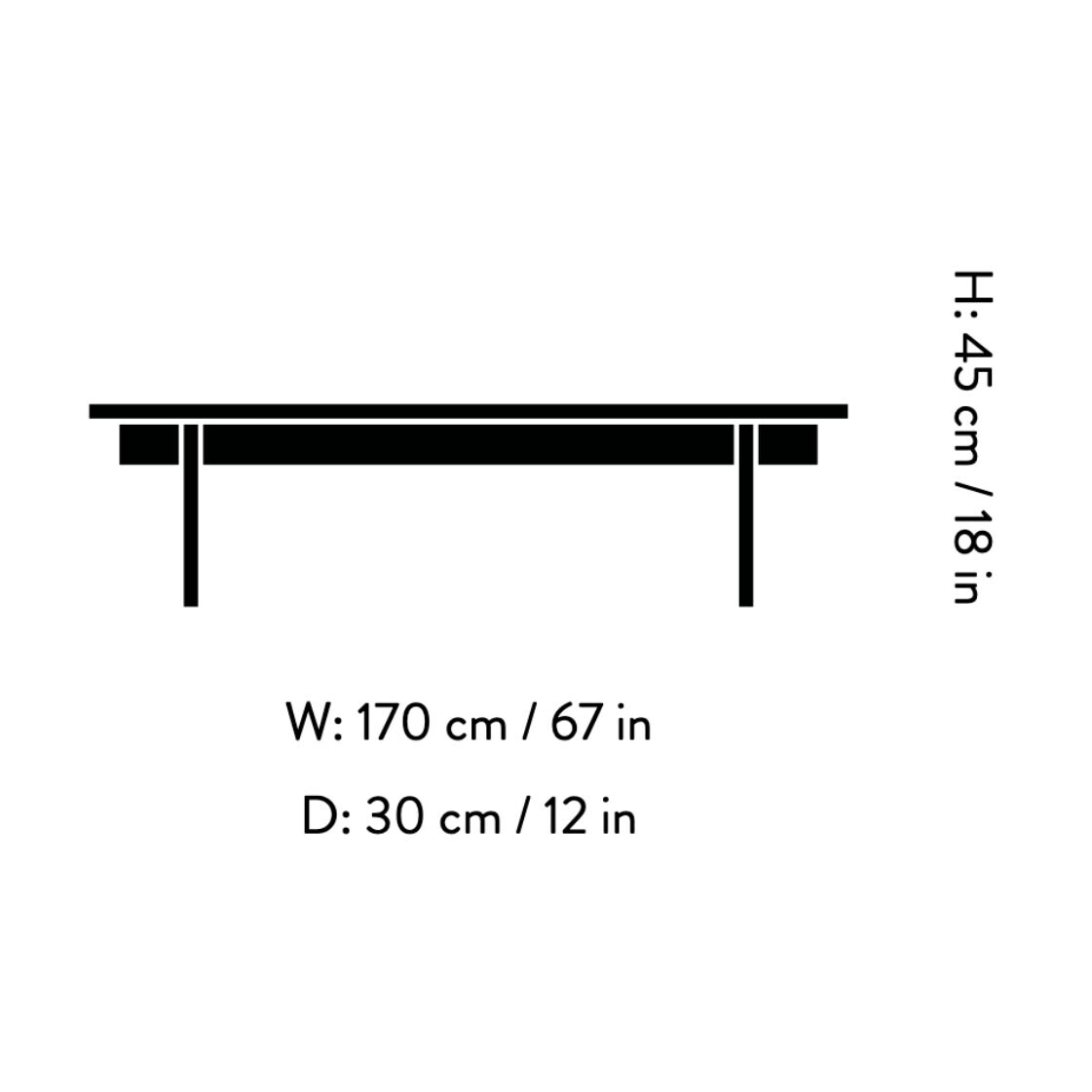 Ita OS5 Bench 170cm